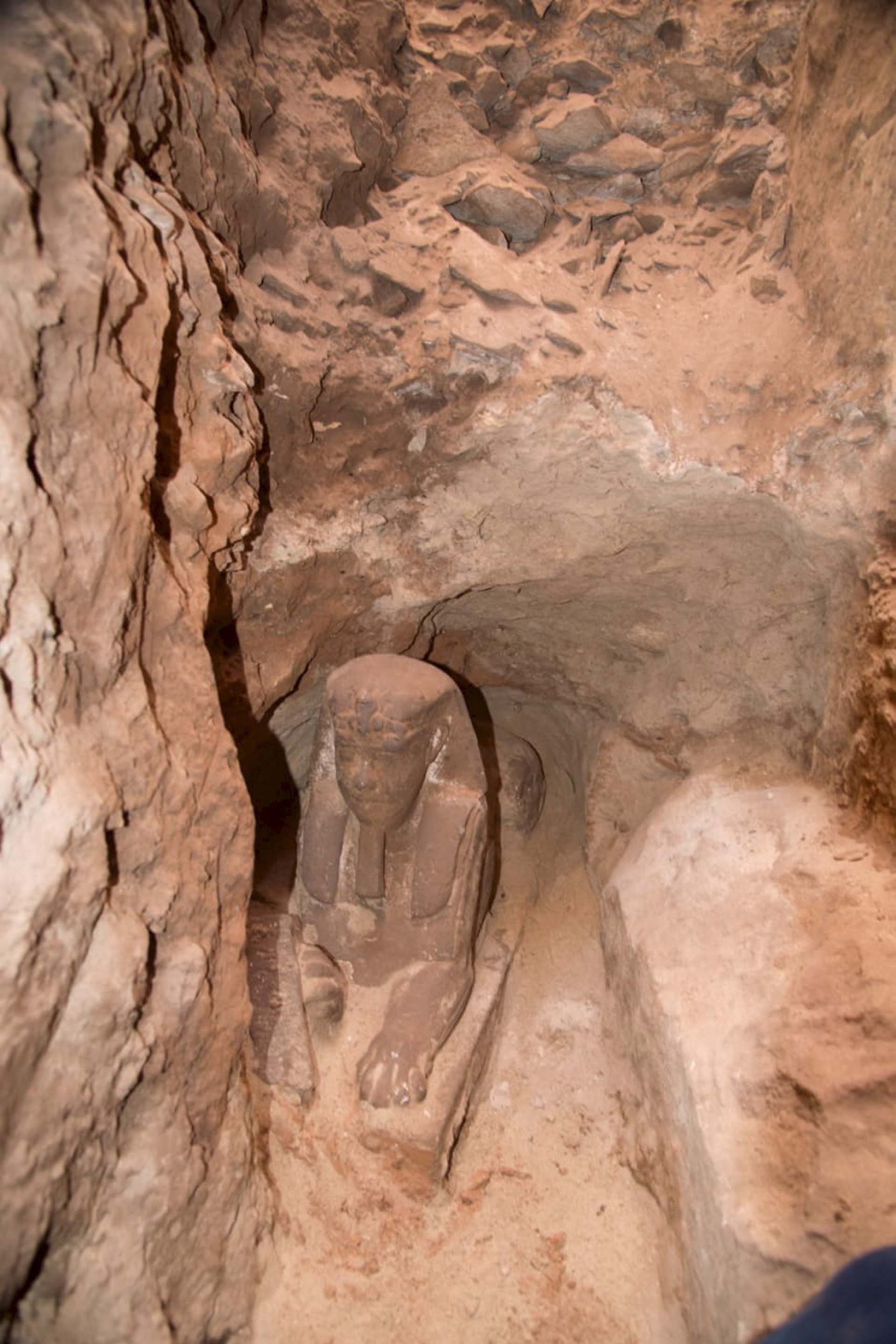 La esfinge fue descubierta en la ciudad de Asuán, en el sur de Egipto