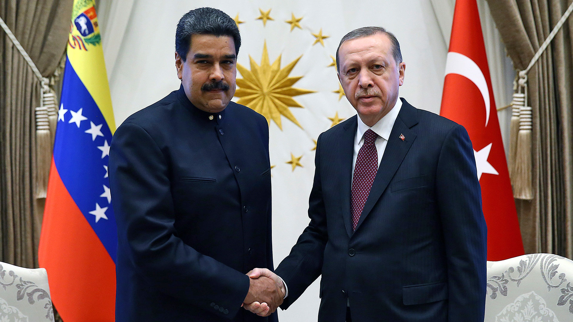 Erdogan con Maduro en octubre de 2017 (AP)
