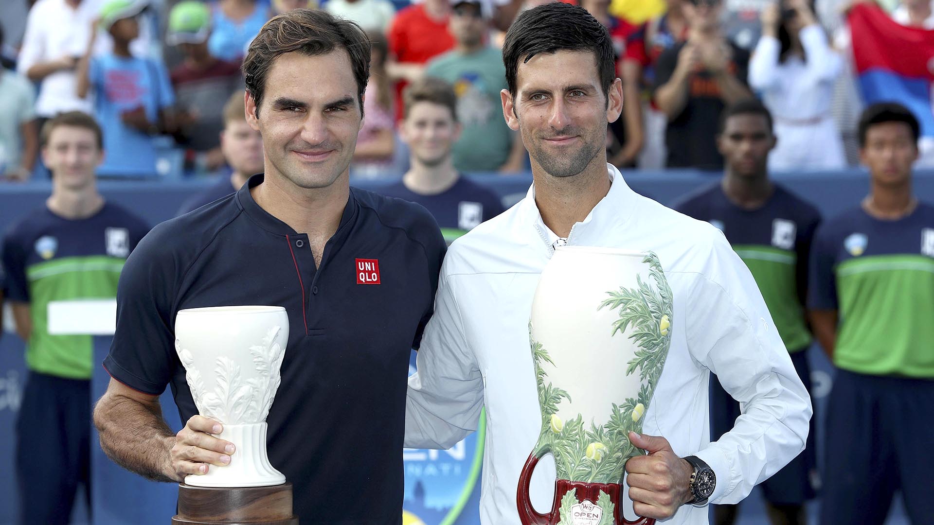 Roger Federer y Novak Djokovic serán pareja de dobles en la Laver Cup (AFP)