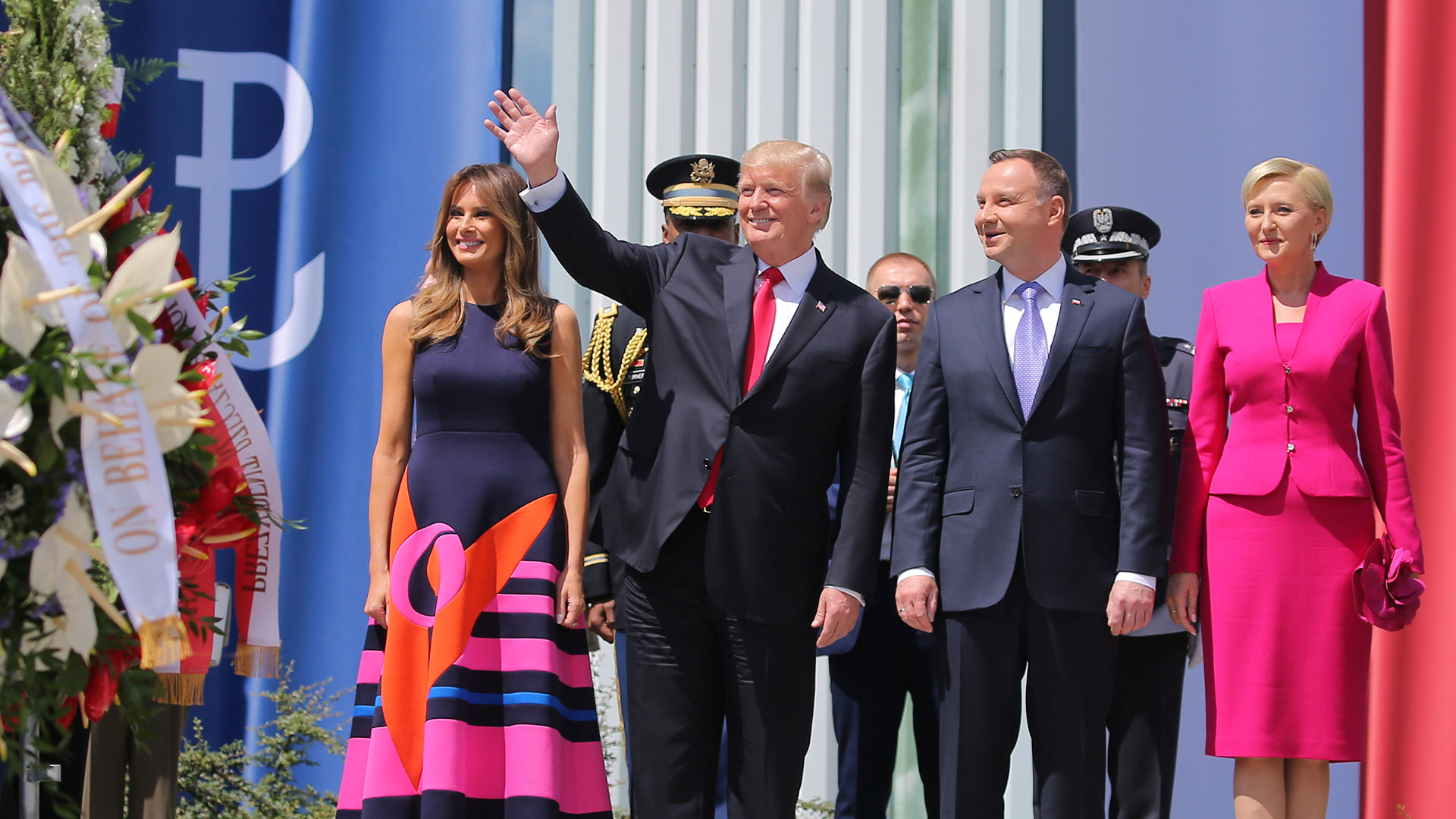 Trump también fue recibido por Duda en Varsovia el 6 de julio de 2017 (Reuters)