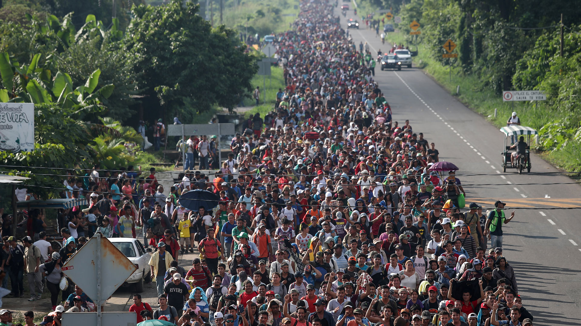 La caravana migrante en México (Reuters)