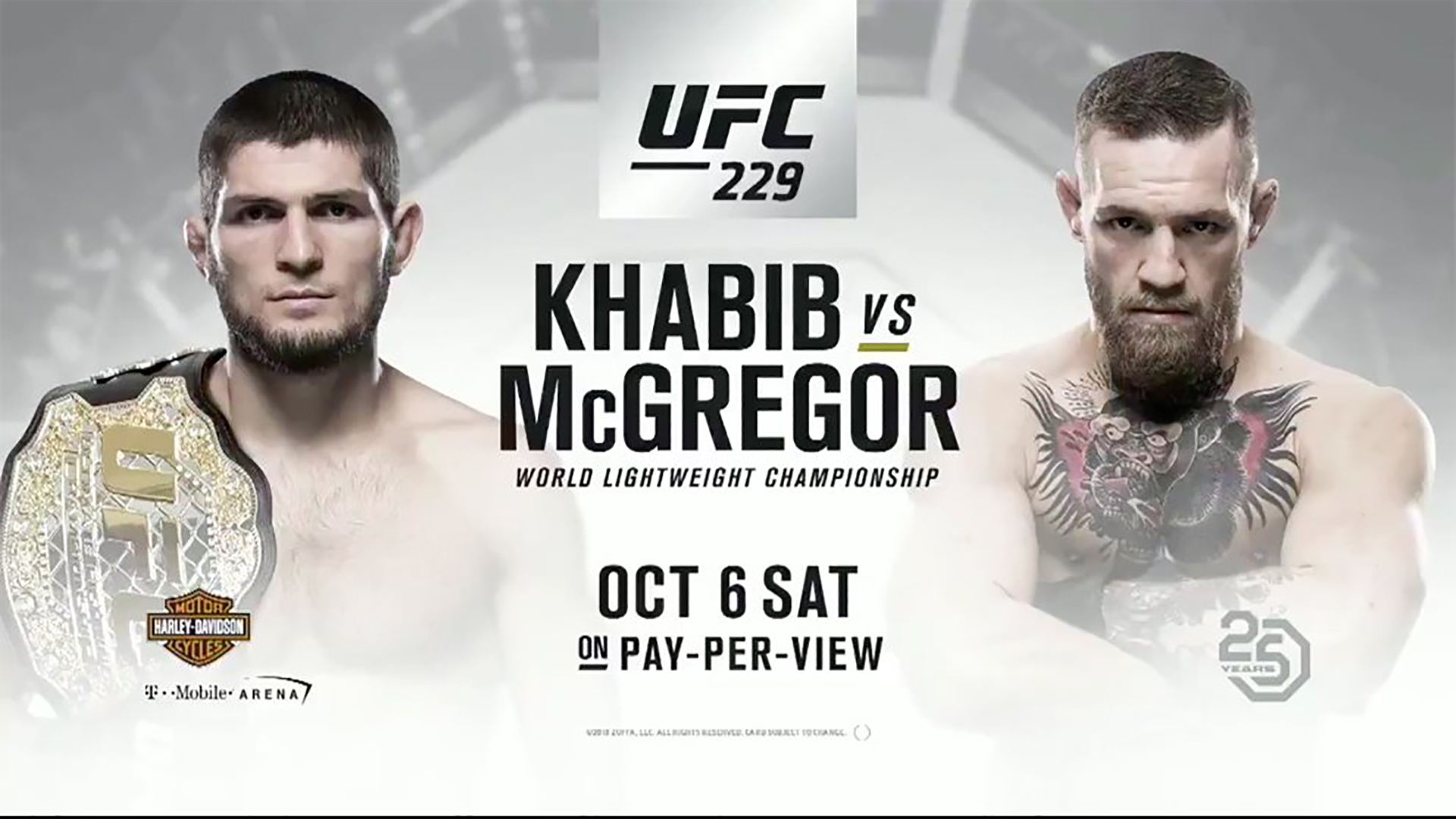 McGregor y Khabib se enfrentan este sábado 6 de octubre en Las Vegas