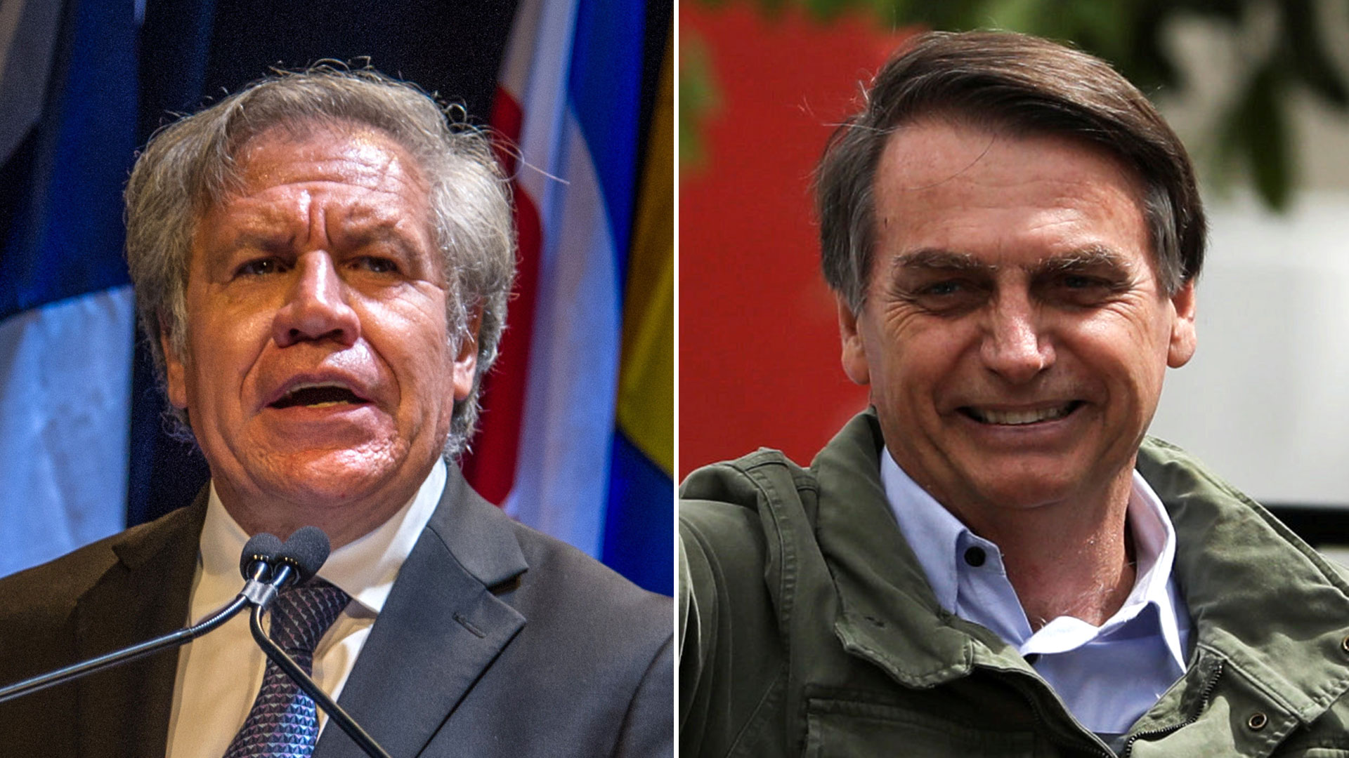 Luis Almagro y Jair Bolsonaro