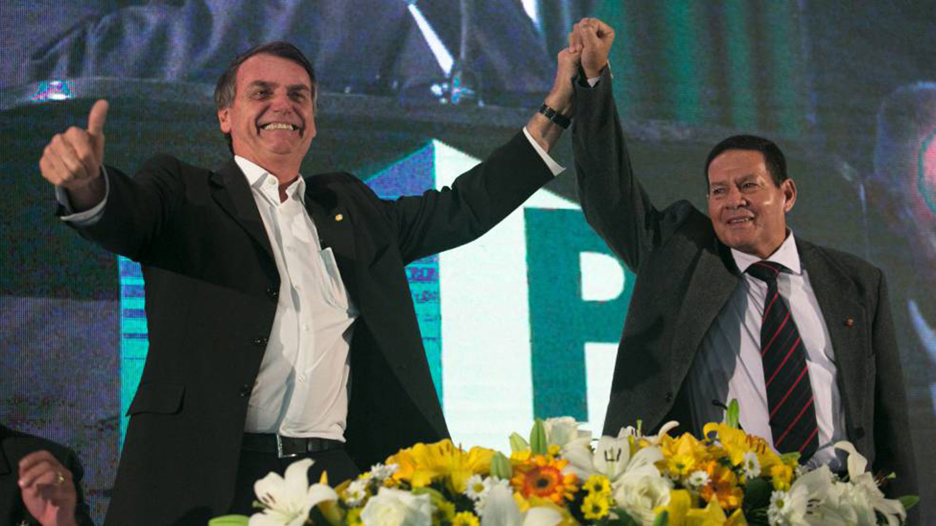 Jair Bolsonaro y Hamilton Mourao