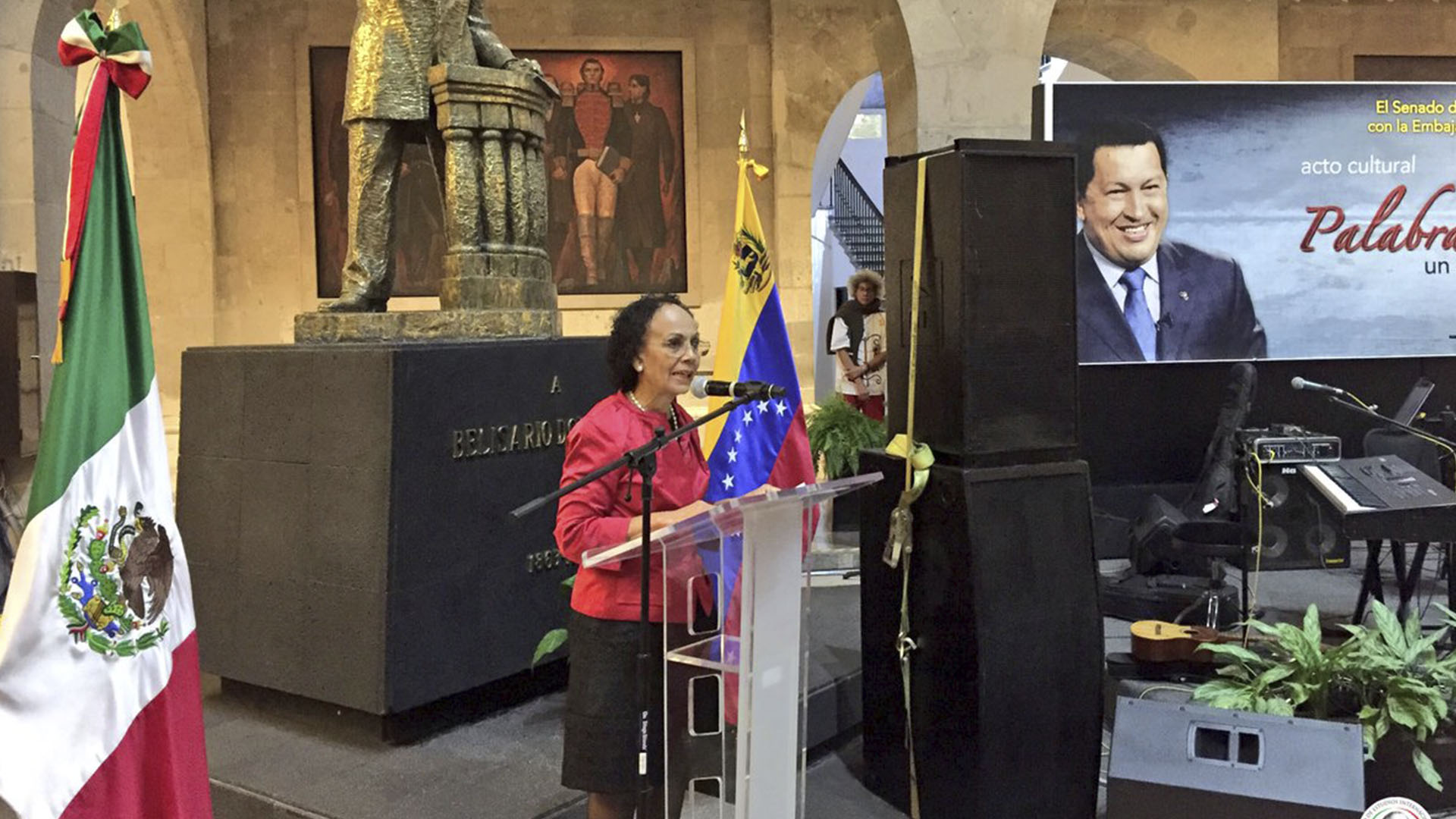 La carta iba dirigida a la embajadora de Venezuela en México, María de Lourdes Urbaneja (FOTO: @CGBSenado)