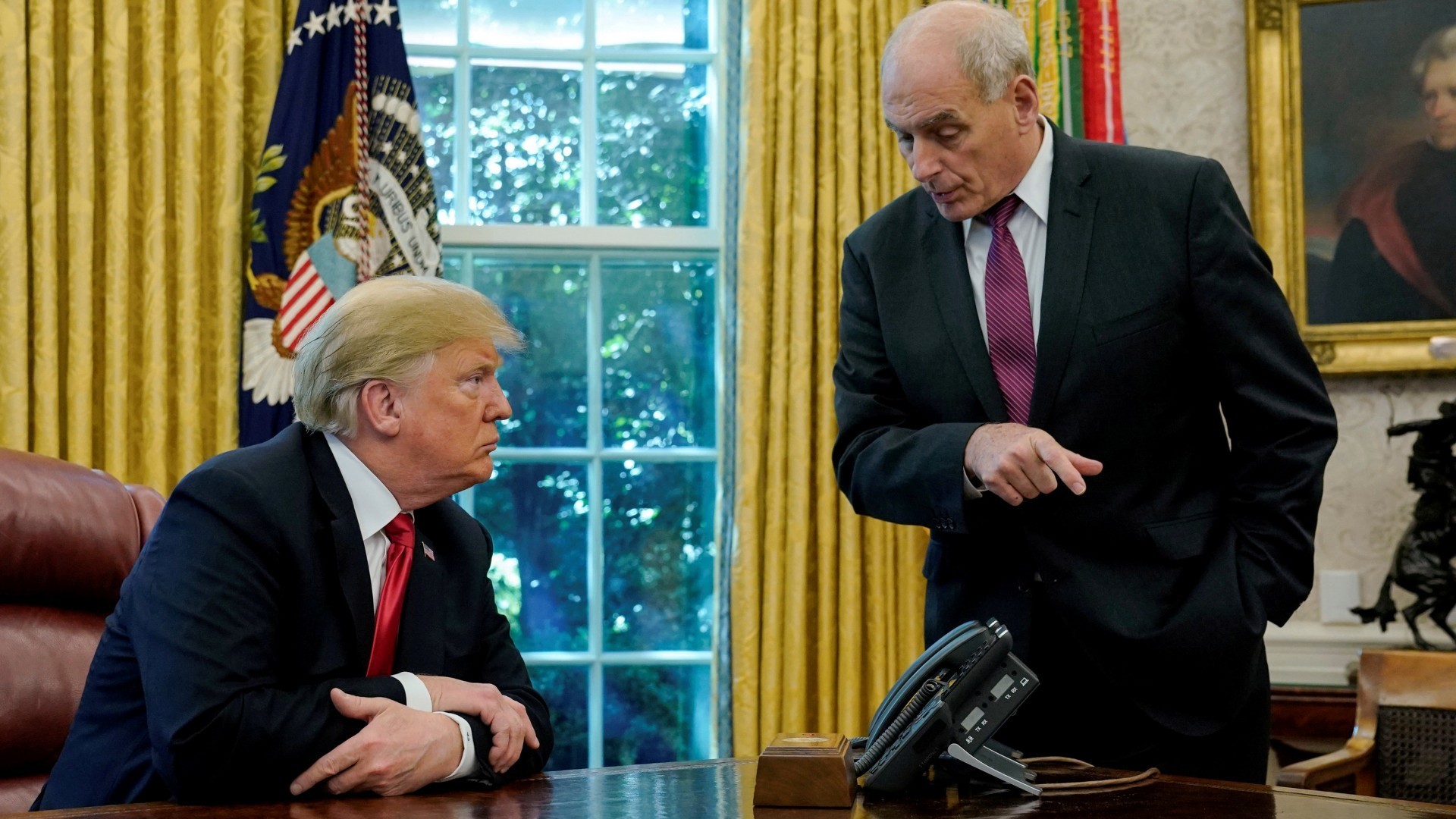 Donald Trump y John Kelly (Reuters)