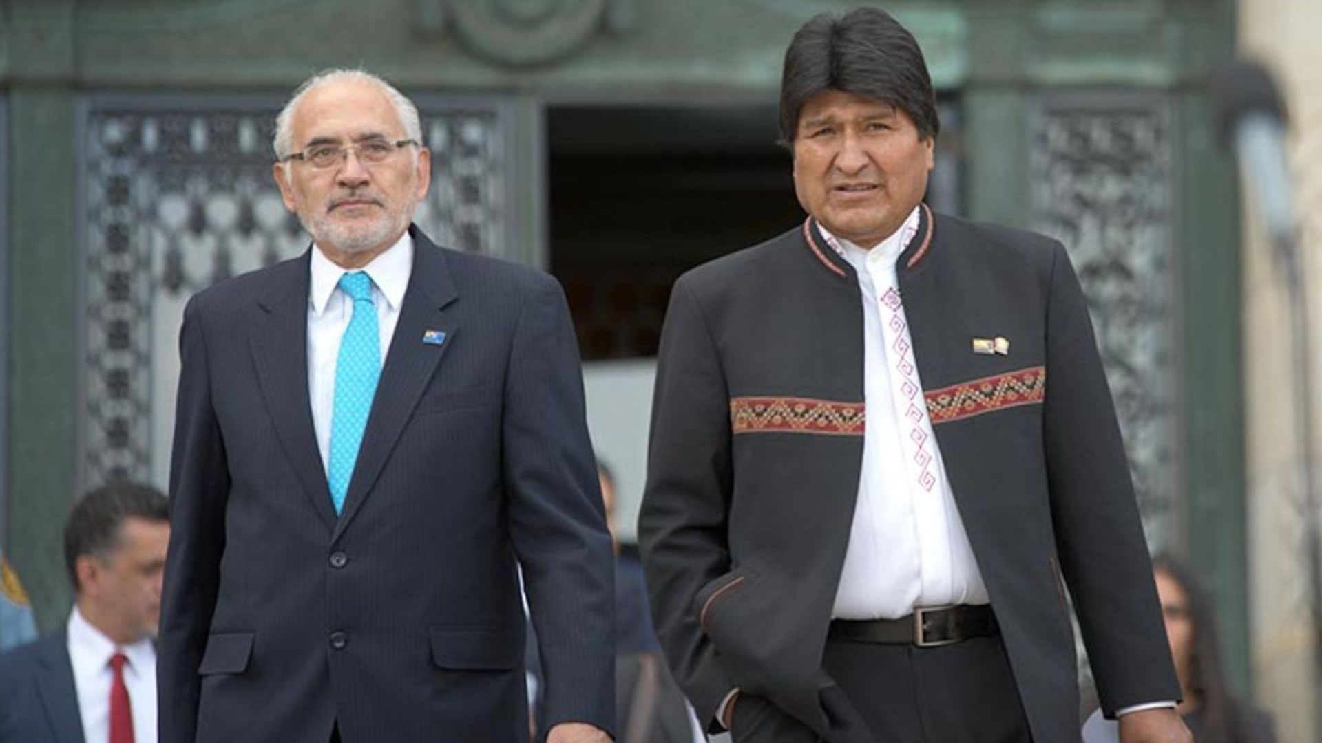 Carlos Mesa y Evo Morales
