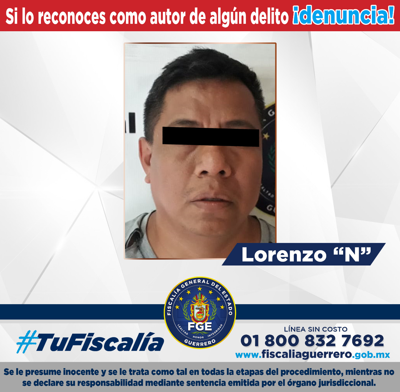 Lorenzo “N” está señalado como responsable de identificar a las víctimas en la universidad. (Foto: Fiscalía de Guerrero)