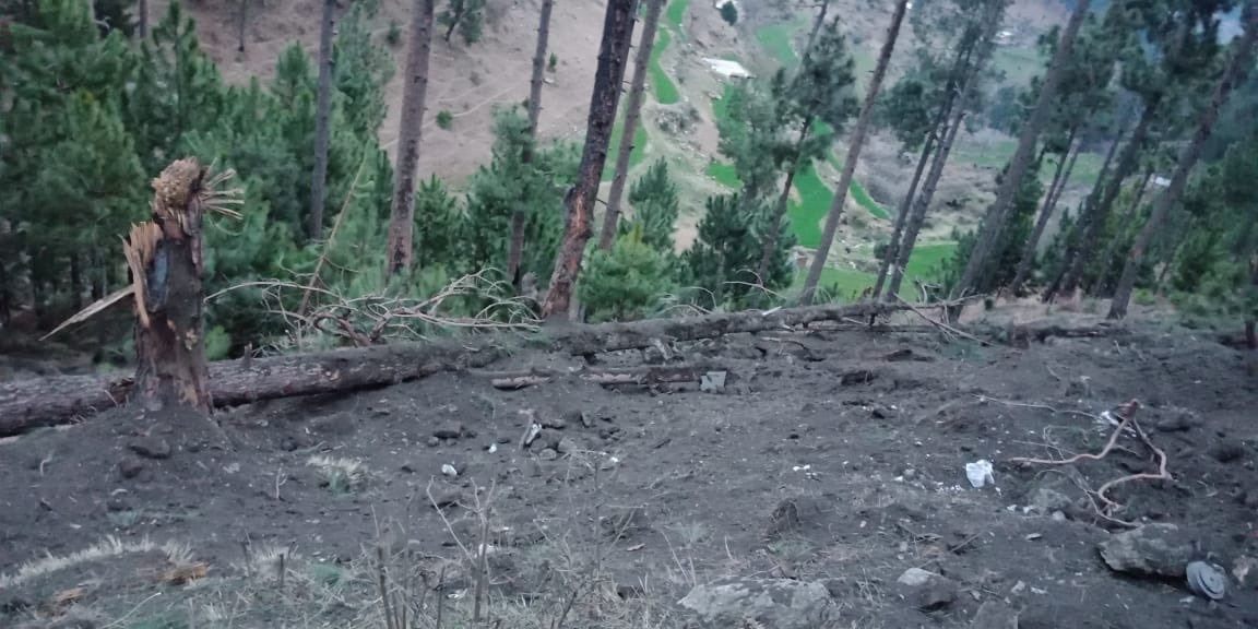 Vista general de un sitio en Balakot, Pakistán, después de que las aeronaves militares de la India bombardearon campamentos insurgentes el 26 de febrero de 2019 (REUTERS)