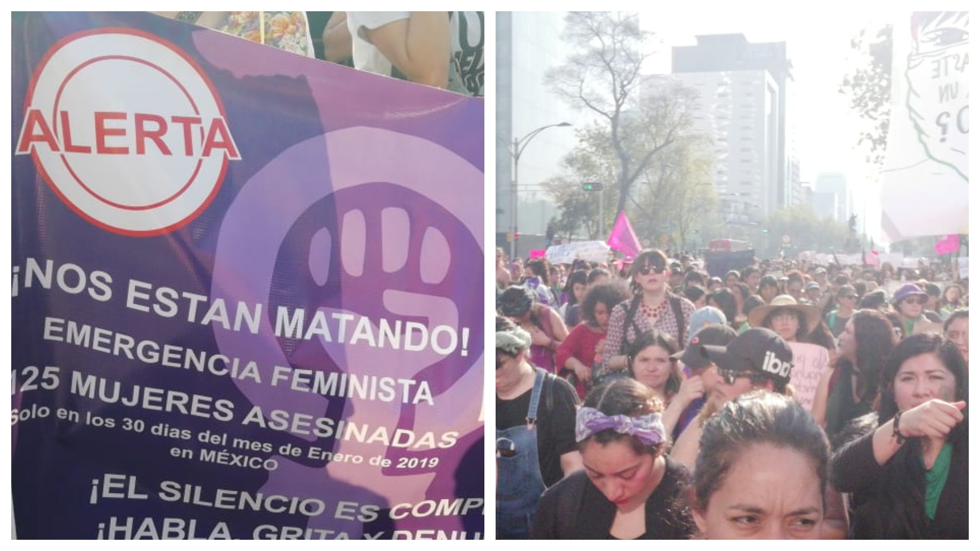 Miles de mujeres se manifestaron en contra de los feminicidios en la CDMX (Foto: Arantza Durand)