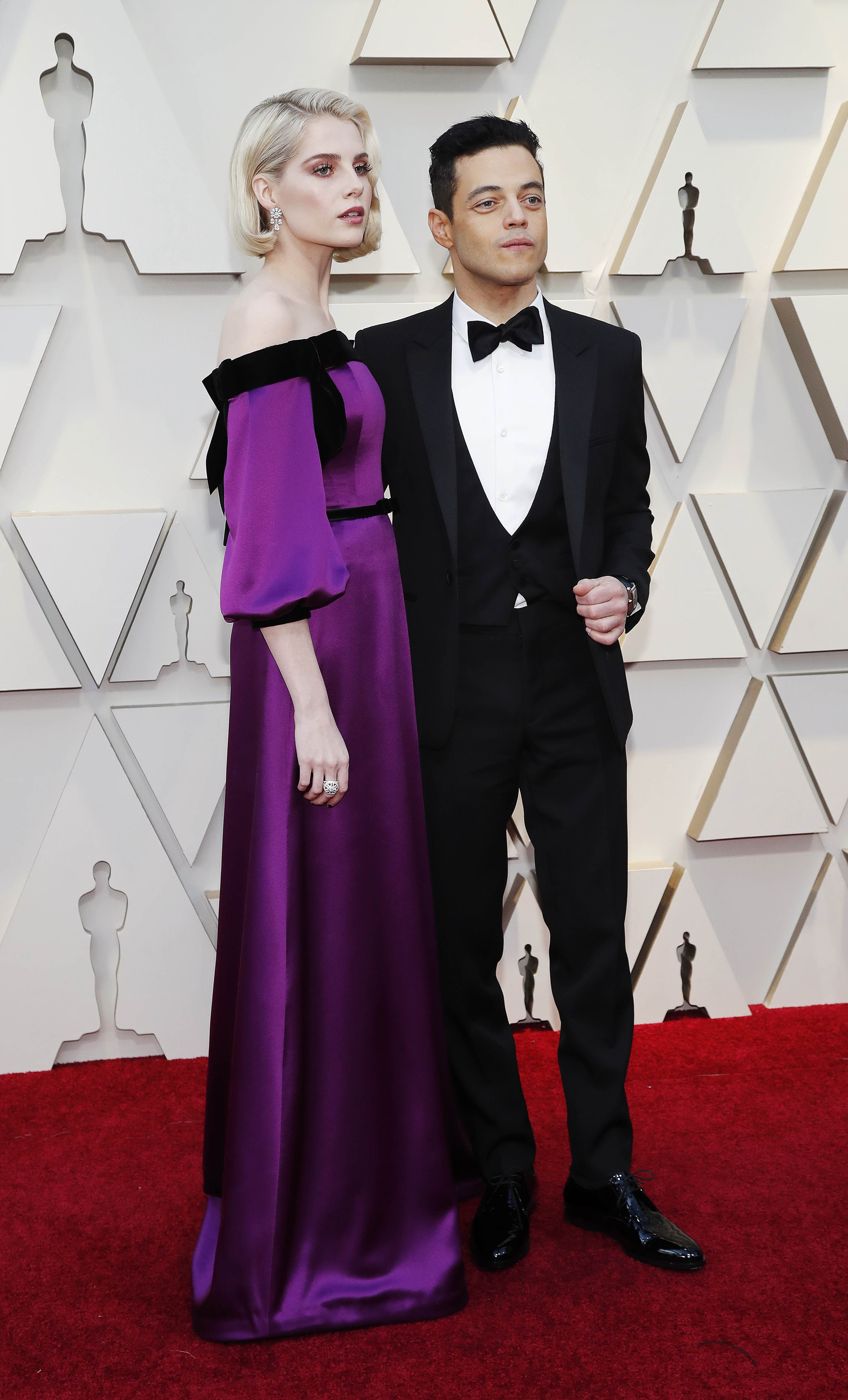 Rami Malek y Lucy Boynton. Se conocieron en el set de “Bohemian Rhapsody”, por la que Malek fue nominado como Mejor actor