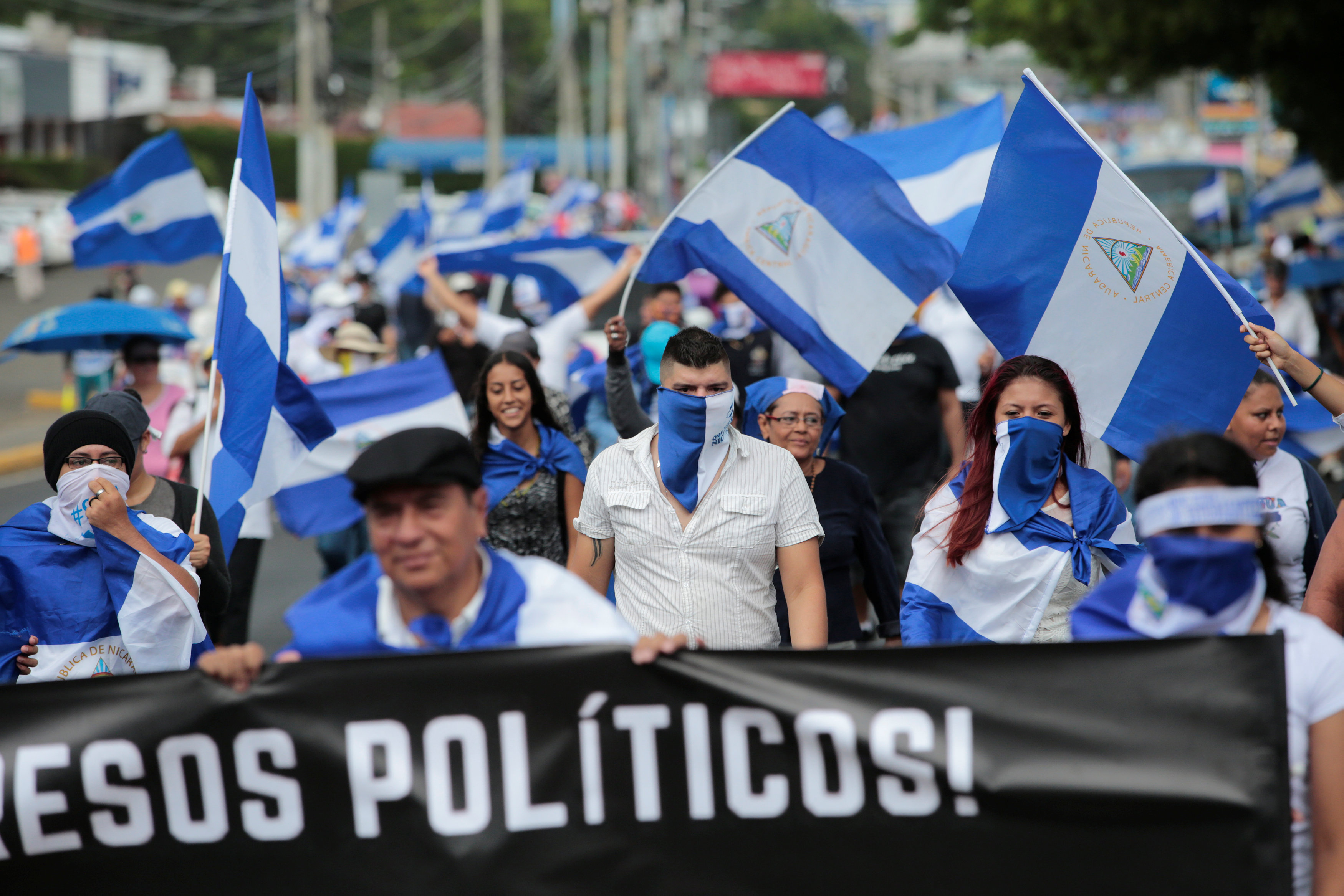 Una de las protestas contra Ortega (REUTERS/Oswaldo Rivas)