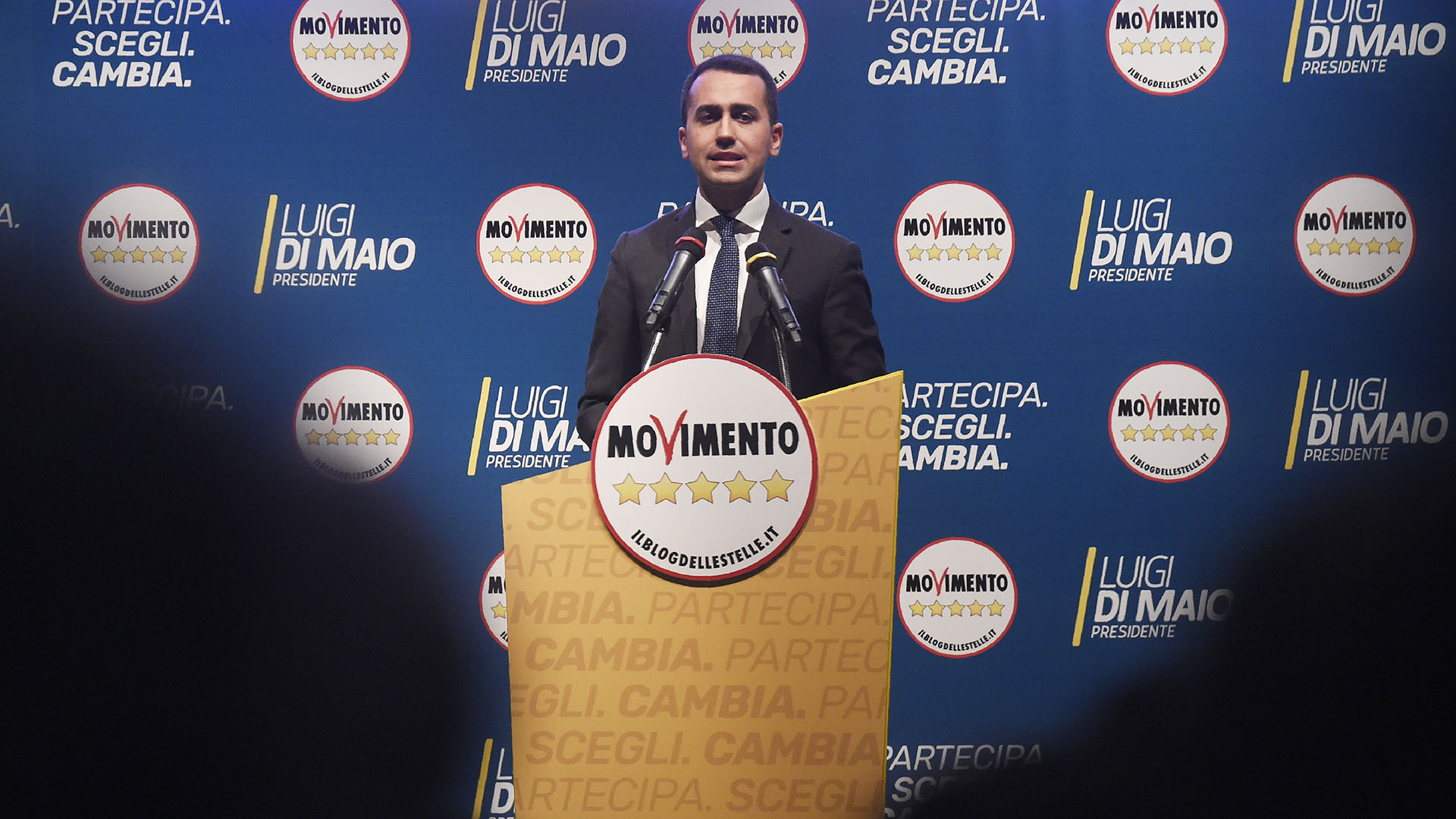 Luidi Di Maio, del Movimiento 5 Estrellas, vicepresidente del consejo de ministros de Italia. (Marco Bertorello/AFP)