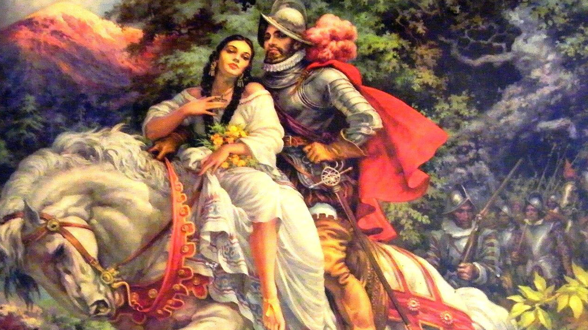 Hernán Cortés y La Malinche (Imagen: Archivo)