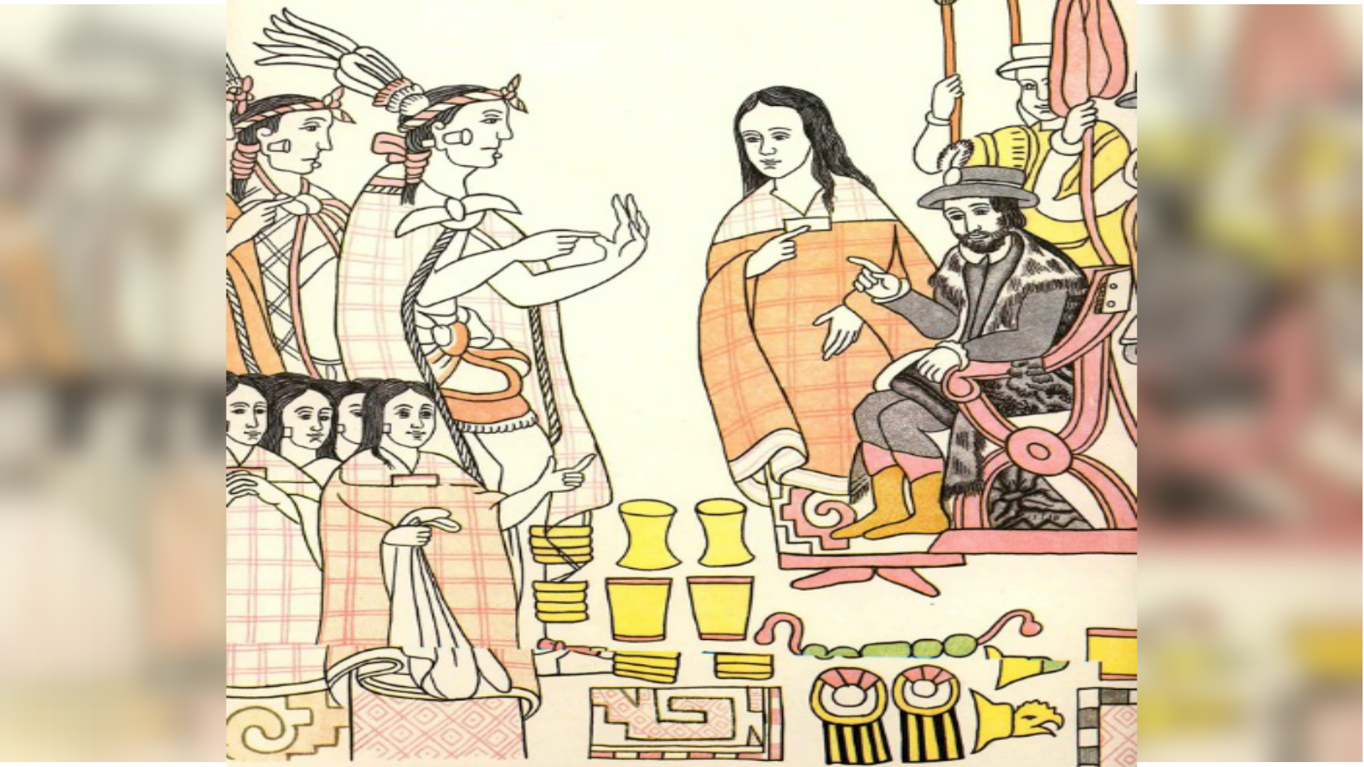“La Malinche” fue despreciada por su raza al defender los intereses de los conquistadores (Imagen: Transcript for History News Network)