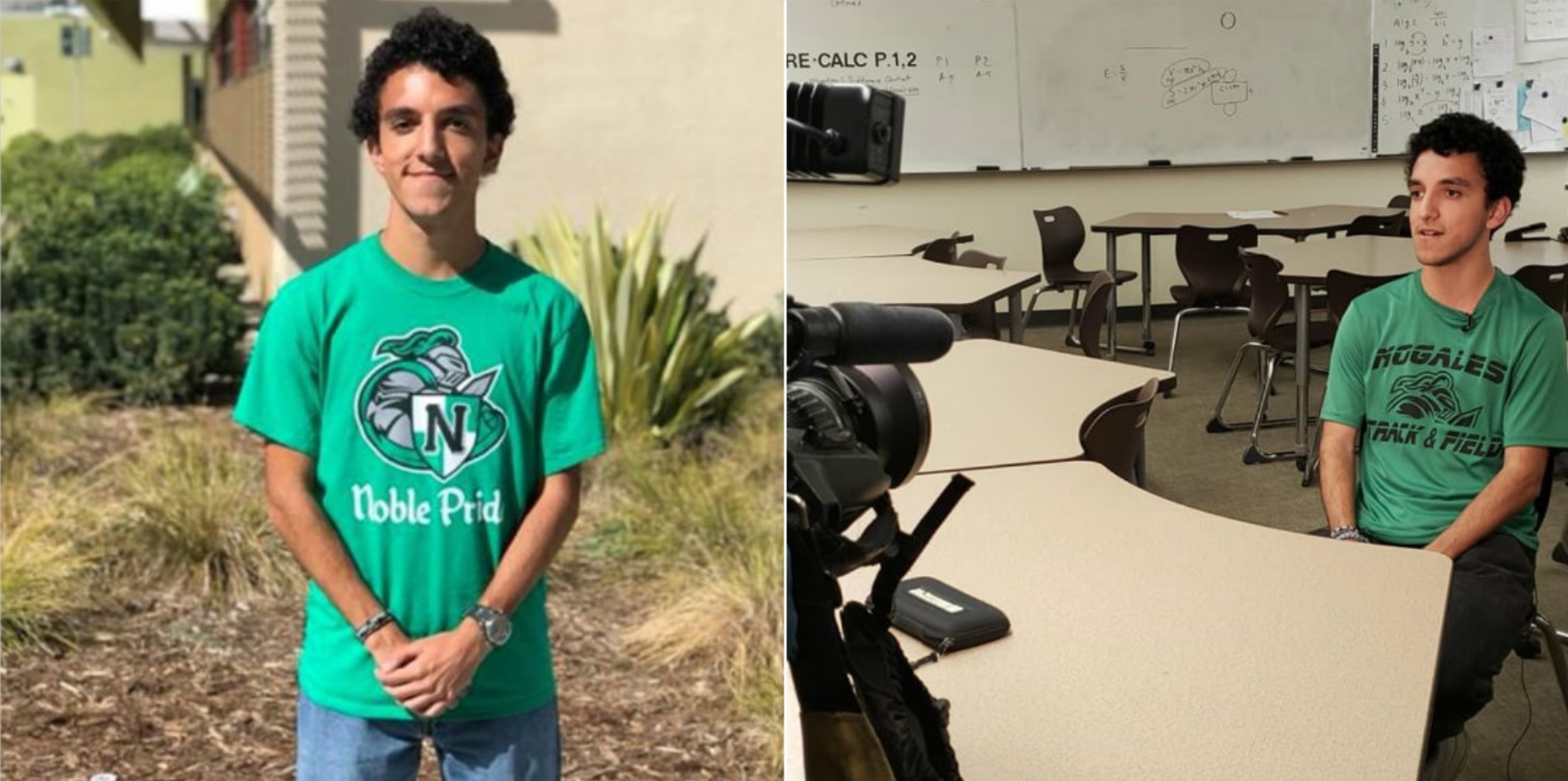 Osvaldo Cervantes fue aceptado por tres de las mejores universidades de EEUU, vive en una casa rodante con sus padres de origen mexicano Fotos: (Rowland Unified School District)